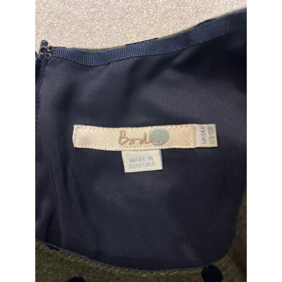 BODEN Kathryn Dress Gray Polkadot US size 10 - Picture 4 of 5